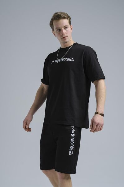 Oksit Guido Chiness Шорти з принтом спереду і ззаду, комплект з футболкою для чоловіків