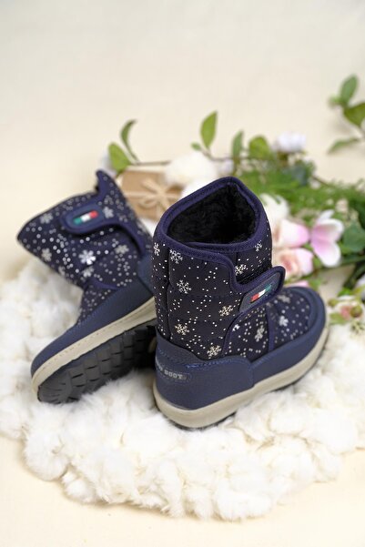 Oksit Dulcie Velcro Thermal Unisex Παιδικές μπότες χιονιού με γούνα στο εσωτερικό