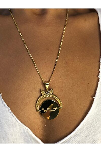 vogutima Kadın Gümüş Kolye - Serenay • Je T'aime El Işi Altın Kaplama Çift Ta...