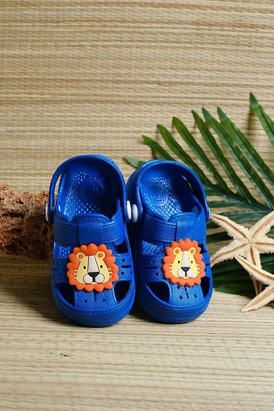 Oksit Lili Orthopedic Αντιολισθητική Σόλα Lion Figure Παιδικά Σανδάλια Παντόφλες