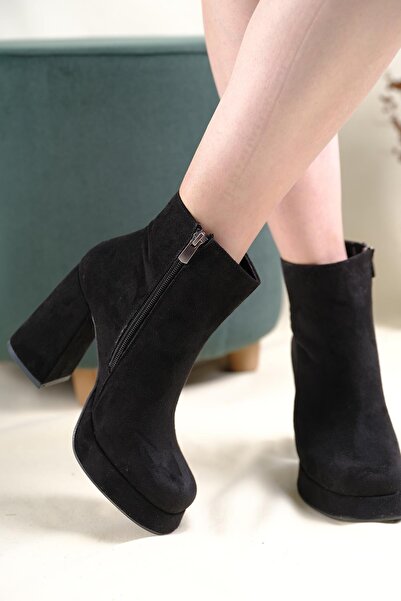 Oksit Azura Içi Polarlı Platform Yüksek Topuklu Kadın Bot