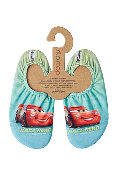 SLIPSTOP Тюркоазени морски обувки за момчета Disney Cars