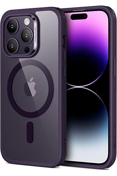 Powerfox iPhone 15 Pro Max Uyumlu Kamera Çıkıntılı Şarj Destekli Kenarı Renkl...
