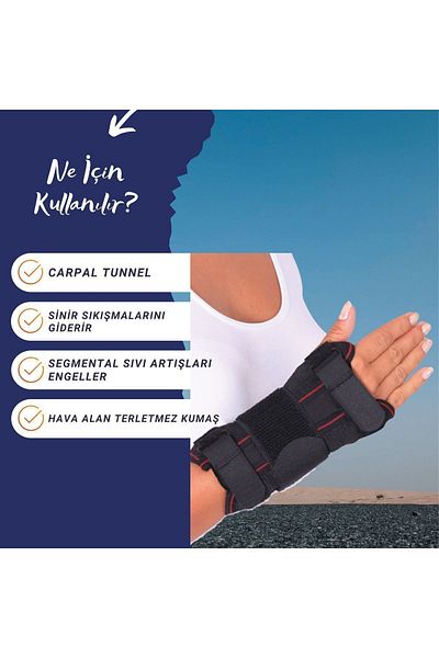 Aps High Quality Mesh Fabric - Double Sided and Steel Support Static Hand Wrist Brace