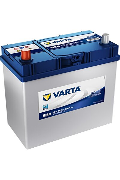 Varta 12 Volt 45 Amper Dar Tip Ters Kutup Cca330 B34 (eski Akü Iade Avantajıyla ) Yeni Üretim