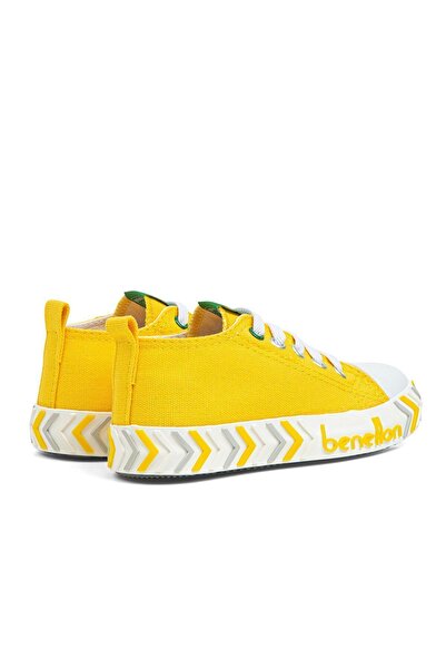 Benetton Elastic Children's Linen Shoes Yellow BN30641-33