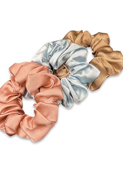 ICON SILK Scrunchie de păr 100% mătase (roz blush)