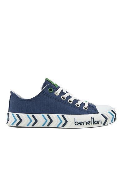 Benetton BN30624 Navy Blue Unisex Linen Shoes