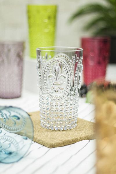Depa Acrylic Colored 6-Piece Long Cup & Water Soft Drink Cup 750 ml (Not Large Size & Glass)