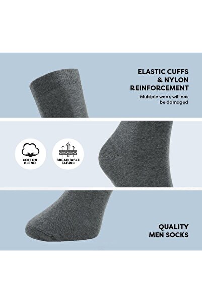 FORMO Ανδρικές βαμβακερές κάλτσες υψηλής ποιότητας - Κουτί 10 Premium, μαλακές αναπνέουσες και ανθεκτικές