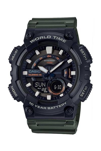 Casio ساعة يد رجالية Aeq-110w-3avdf - تصميم أنيق وعملي