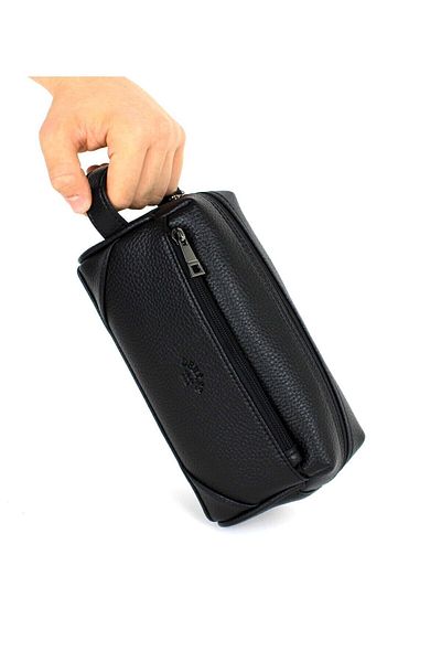 deri,se club Men's Black Handbag, Cosmetic Shaving Bag, Travel, Portfolio, Men's Handbag