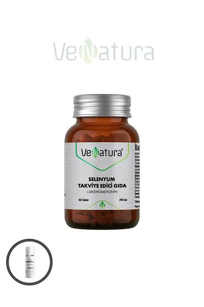 VeNatura Selenium 90 Tablets - Supplement and Facial Cleansing Gel 1x100ml - Vnset1435
