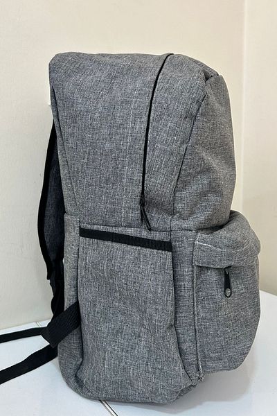 KISCHE Διπλό χρώμα Ineed You School Sports Bag με μοτίβο καμβά γκρι
