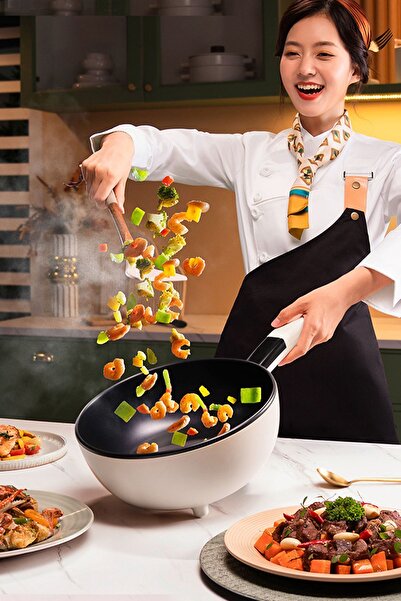 ROBO Çift Katlı Dijital Elektrikli Otomatik Yemek Pişirici Tencere 4.5 Litre 32 Cm