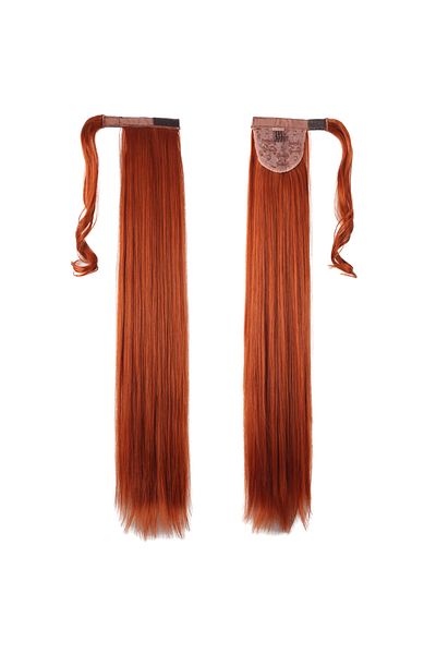 arzuperuk peruk ve saç atölyesi Copper Tied Straight Ponytail