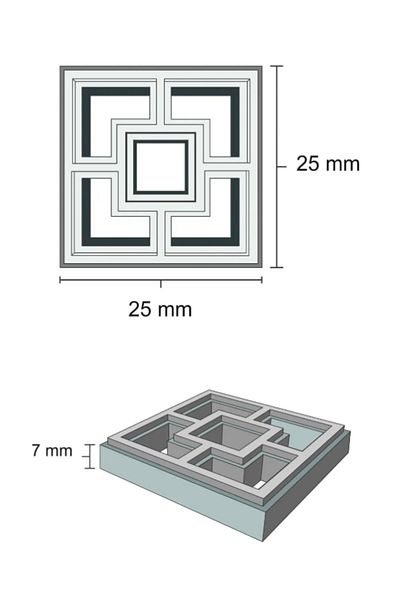 Demir Yapım 25 Pieces Miniature Decorative Brick