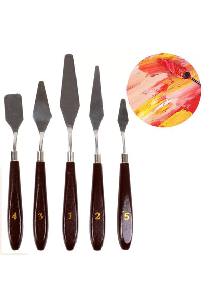 Genel Markalar Palet Bıçakları Spatula Yağlı Akrilik Boya Sanatçı Seti Bıçağı...