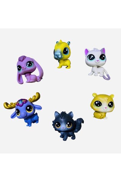 Minişler Pet Shop Miniş Lps Oyuncak 6lı Sevimli Set