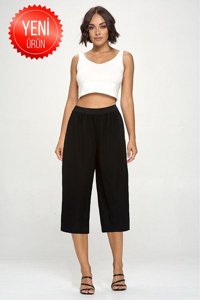 By Piera Women's Black Pants - 100% Cotton, Shape Underwear and Lining