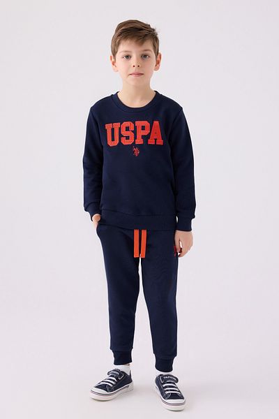 U.S. Polo Assn. Boy's Navy Blue Tracksuit Set