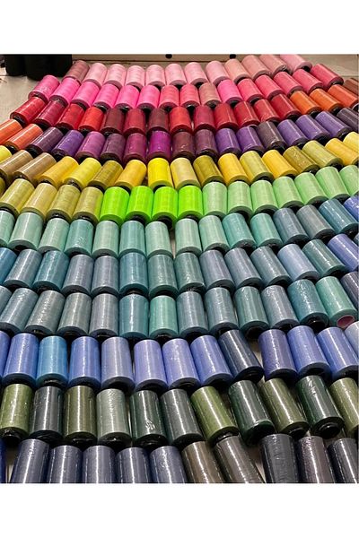 kuyunun sahibi 120 No Zero 5,000 Meters Sewing Lanyard Mixed 3 Color Set, 100% Polyester