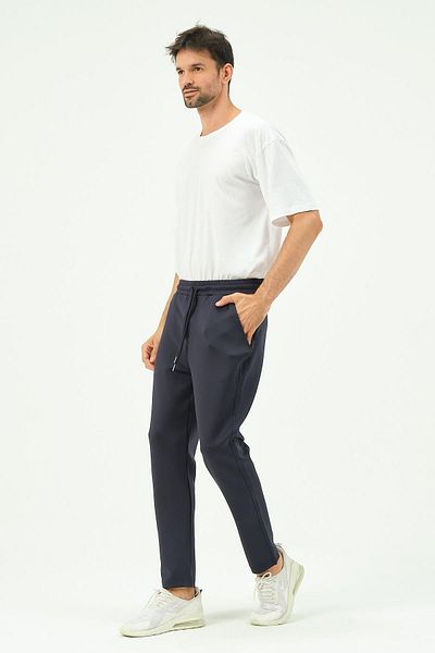 C&City Ανδρικό φούτερ ίσιο με τσέπες στο πλάι 852 Navy Blue