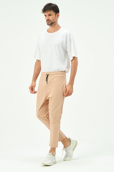 C&City Ανδρικό φούτερ Loose Cut Straight Leg 785 Milk Brown
