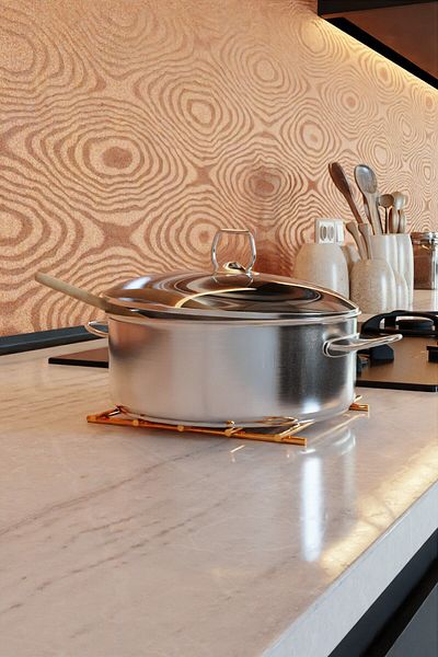 Milenay Gold Stainless Trivet, Pot Mat, Teapot Mat, Protection Table, Mat