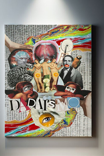 Sanatsal Gazete Temalı Pop Art Tablo-1516