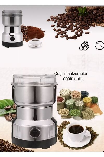 Mi-ÇA HOME Kahve Öğütücü Elektrikli Mini Öğütücü Kahve Çekirdekleri Çok Fonksiyonlu Ev Mutfak Kahve Makinesi