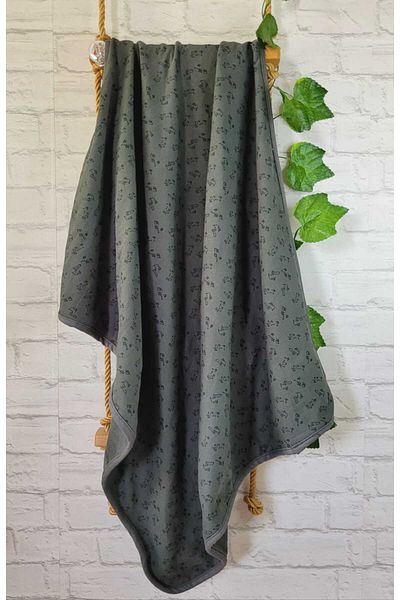 Alpar Tekstil 75x90cm Dark Green Blanket - Girl/boy Newborn-baby Cotton Soft Combed Cotton Swaddle