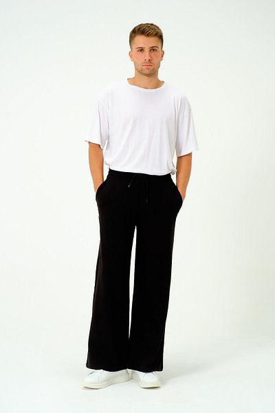 C&City 786 Schwarze Baggy-Oversize-Jogginghose für Herren