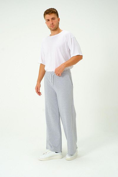 C&City 786 Model Oversize Grau Melange Herren-Jogginghose – Baggy-Schnitt