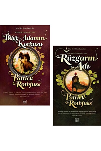 İthaki Yayınları Kral Katili Güncesi / 2 Kitap Takım ( Rüzgarın Adı - Bilge Adamın Korkusu ) - Patrick Rothfuss