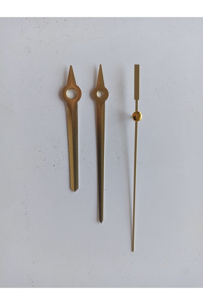 NİSANEST Gold Renk Saat Akrep - Yelkovan - Saniye