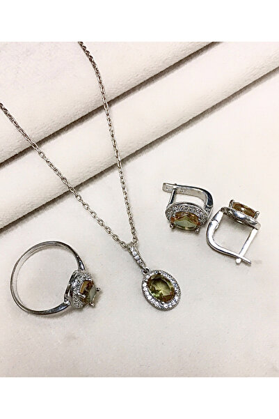 MİR GÜMÜŞ 925 ayar gümüş Zultanit taşlı Set
