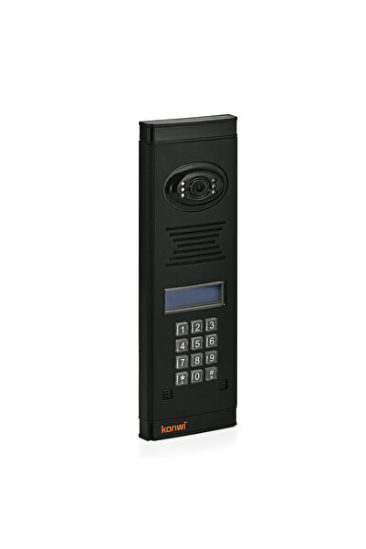konwi intercom VS Basic Şifreli Kameralı Zil Paneli Aleminyum Kasa Siyah