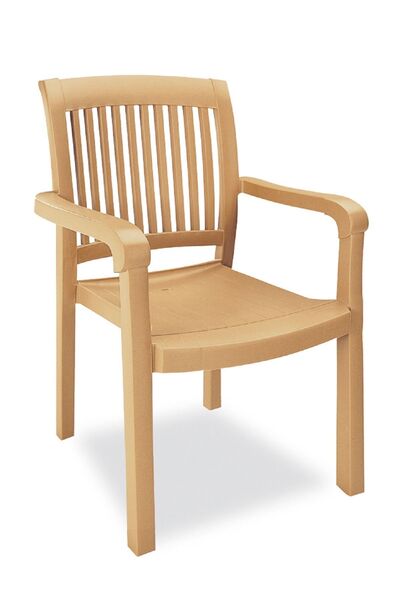 Papatya Mistral Koltuk Teak - Plastik Bahçe Balkon Sandalyesi
