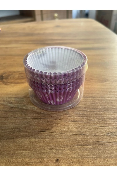 KÜÇÜK EW 100-Piece Muffin Browni Cupcake Paper Cake Mold Patterned