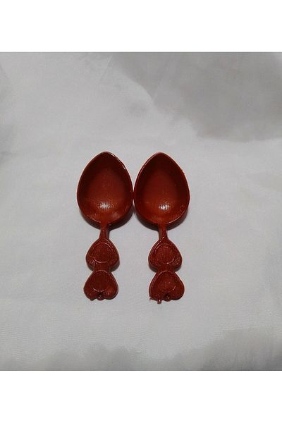 GÜVEN 2 PCS Plastic Play Spoons