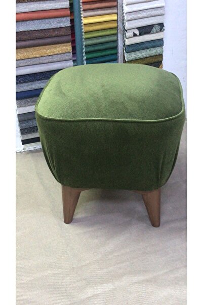 Lütfiye Gündoğan Puf yeşil renk leke tutmaz kumaş yükseklik 40cm en 40cm boy ...