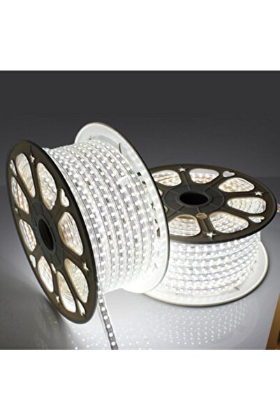 Led 15 Metre 220 Volt Beyaz Hortum Şerit Bahçe Havuz Ağaç Aydınlatma Işık