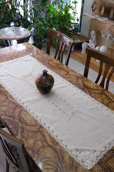 denizli hatırası Αυθεντικό δαντελένιο ύφασμα buldan 50x140 runner