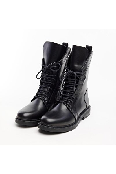 derinet Hakiki Deri Uzun Kadın Bot