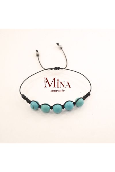 Mina Souvenir Fırüze Natural Stone Güzide Bracelet - Series