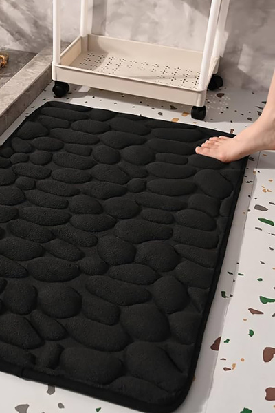 TechnoStation Çakıl Taşları Banyo Kaide Paspas Seti Kaymaz Banyo Paspası Ev T...