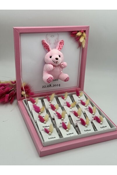 Mirabella Gift 16 Adet Süslü Ayıcıklı Kutulu Bebek Çikolatası,Mevlüt hediyeli...