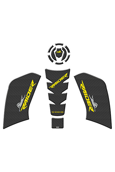 gogo premium TVS RAIDER 125 2023 - 2024 UYUMLU TANK PAD SET 003