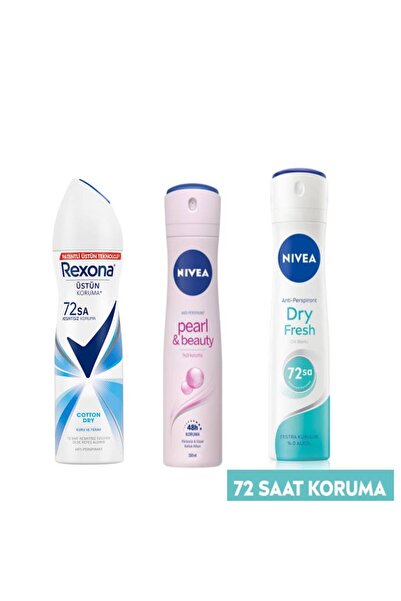 Rexona cotton dry + pearly beauty + dry fresh Deodorant